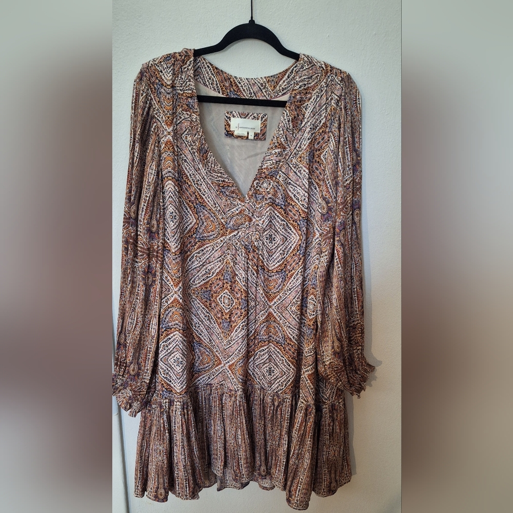 Anthropologie Sabia Flounced Tunic Dress- XL